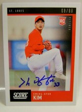 KWANG-HYUN KIM RC /99 AUTO SCORE PANINI CHRONICLES BASEBALL 2020