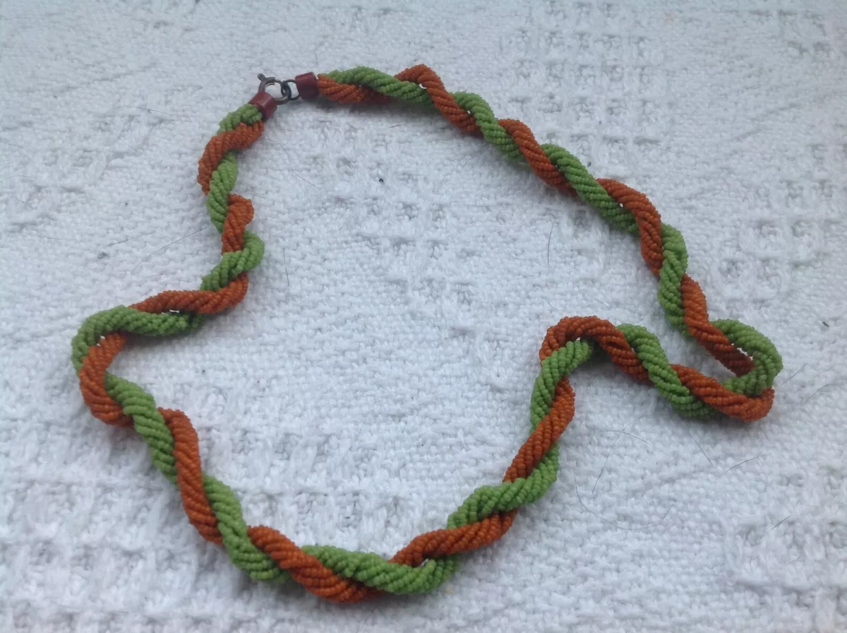 Beaded rope deals necklace
