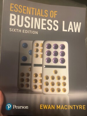 Essentials of Business Law, 6th edition by Ewan MacIntyre (Paperback, 2018)