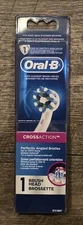 Oral-B CrossAction Replacement Brush Head - White New Sealed! Free Shipping!
