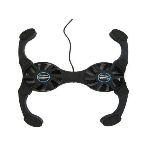 Foldable Mini Notebook Cooler Laptop USB Double Cooling Pad Stand Fan O8U1