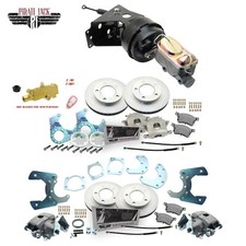 1966-1971 Ford Bronco Dana 30 Front Rear Disc Brake Kit Booster Conversion Kit 1966-1971 Ford Bronco Dana 30 Front Rear Disc Brake Kit Booster Conversion Kit