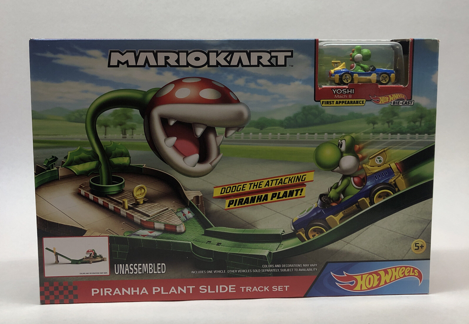 hot wheels mario kart piranha plant slide