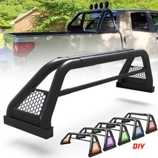 Sport Bar fits for Ford/Toyota/Nissan/Chevy |Textured Black|Light Mount|Roll Bar