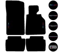 Fits BMW 3 Series E46 1998-2005 Tailored Car Mats Motor Sport Badge Logo