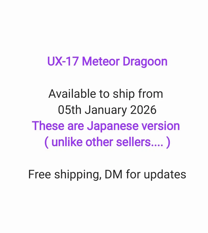 PRESALE BEYBLADE X UX-17 Meteor Dragoon Starter Brand New Takara UK Japan QR - Image 2 of 4