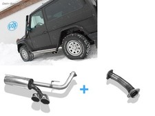 Fox Racing-Anlage Mercedes G-Klasse W463 G500 mit Trittbrett 2x115x85mm oval