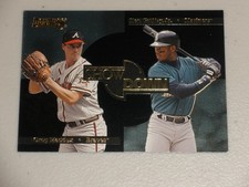 1995 Donruss Show Down #3 Ken Griffey Jr Greg Maddux 09778/10000