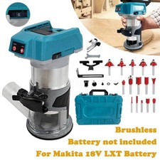 Cordless Hand Wood Router Trimmer For Makita 18V Battery 30000RPM 6 Speed Tool