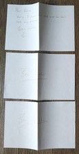 17155 Unbekannt Ben Aishi ??? Autogramme auf Zettel