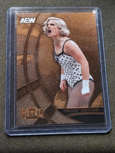 2025 Upper Deck Skybox AEW Metal Universe (#83) Timeless Toni Storm (Copper FX)
