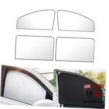 Car Side Window Sun Shade, 31.49In x 19.68In x 7.87In 4 PCS Titanium Silver