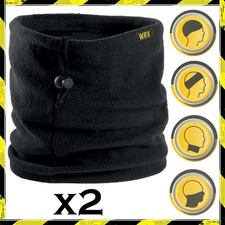 2 Scaldacollo in Pile Uomo Donna Invernale Termico Fascia Paraorecchie Paracollo