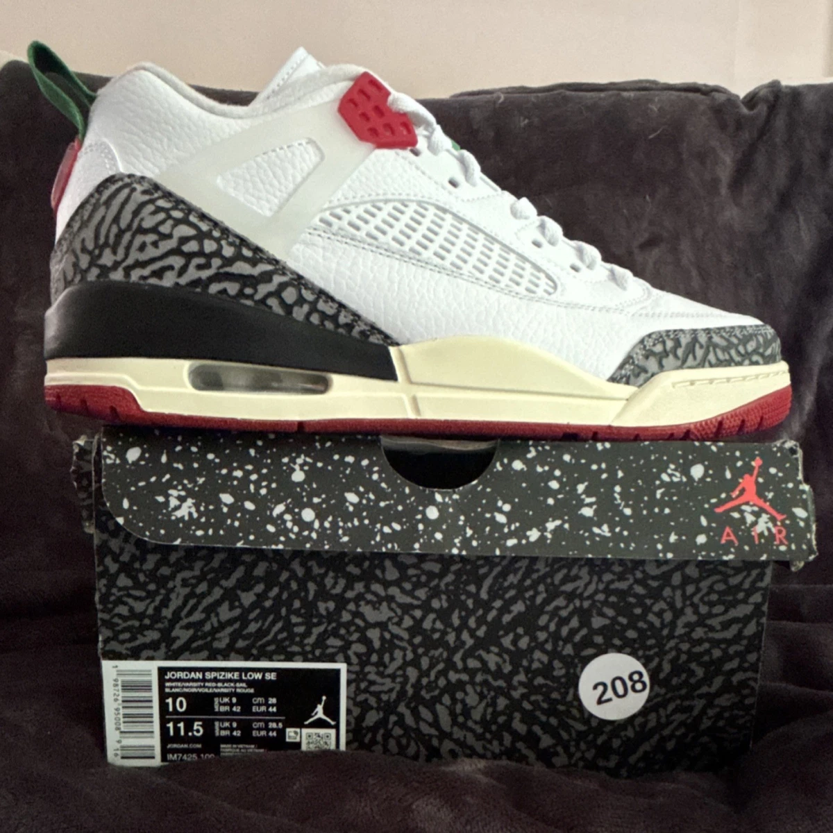 Jordan Spizike Low SE Do The Right Thing White Red Green IM7425-100 Herren