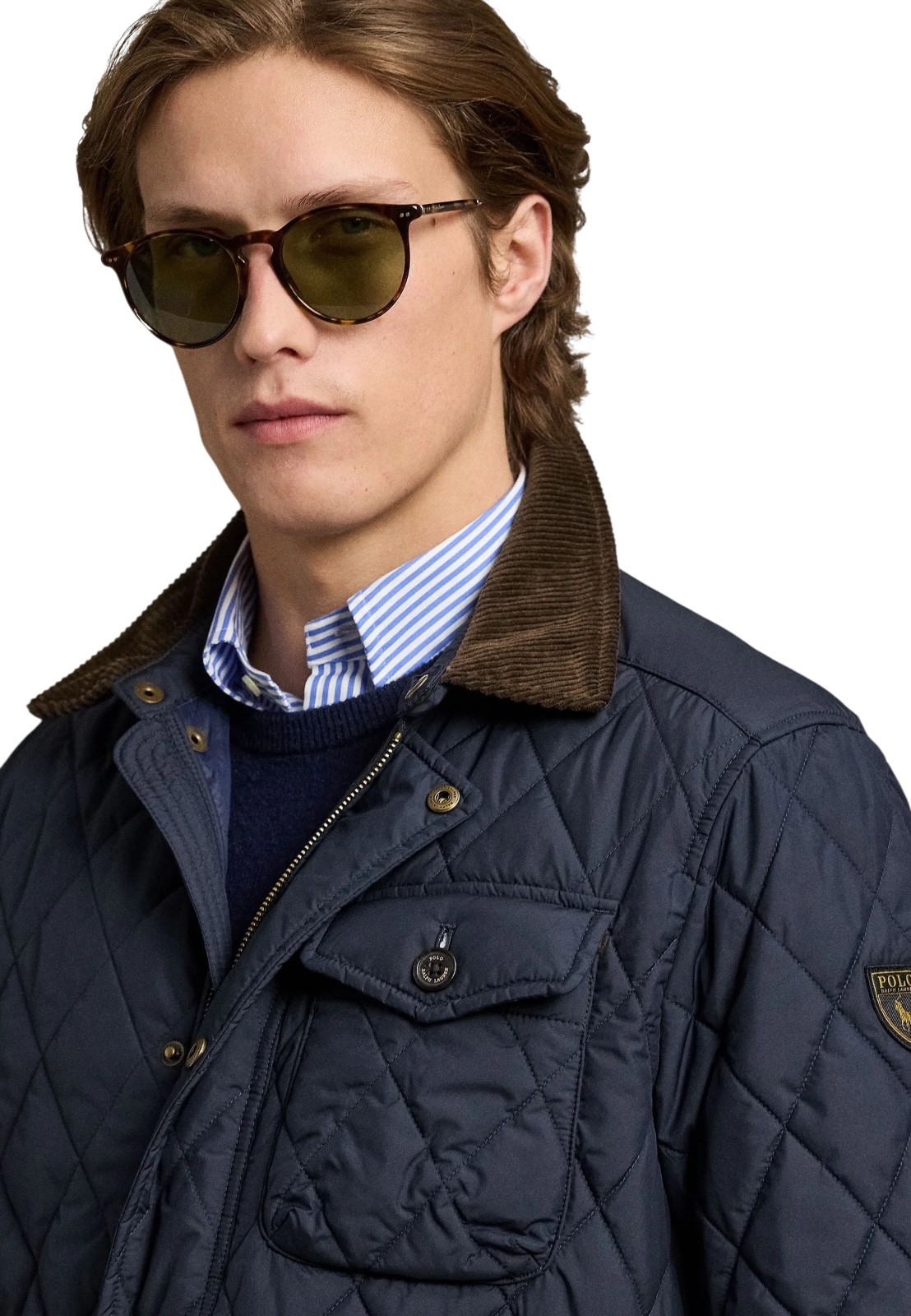 Polo Ralph Lauren The Beaton Water Repellent Quilted Navy Jacket L RRP £415 image 4