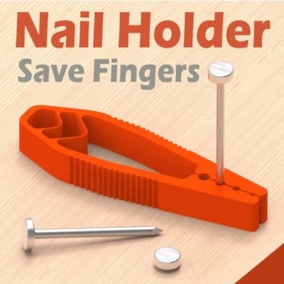 Portable Nail Fixer Pliers Plastic Sliding Joint Woodworking Safety Tool Kit