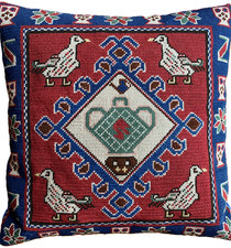 TAPESTRY KIT - With COLOUR CHART- TURKISH KELIM 10 HPI. NEEDLEPOINT CROSS STITCH