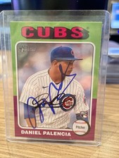 2024 Topps Heritage - Rookies Daniel Palencia Auto #491 (RC) Chicago Cubs