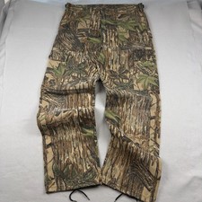 Vintage 80s Real Tree Camo Pants Mens 38x32 Legacy Hunting Cinch Baggy Loose