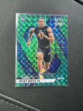 Ricky White III 2025 Panini Mosaic Green Prizm Rookie #386 Seattle Seahawks