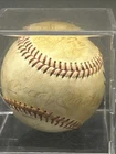 Mickey Mantle signed baseball JSA Pee Wee Reese B Feller Lefty Gomez M Parnell