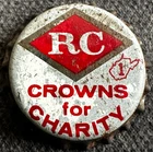 Vintage RC Crowns For Charity West Virginia Tax Stamp Cork Bottle Cap