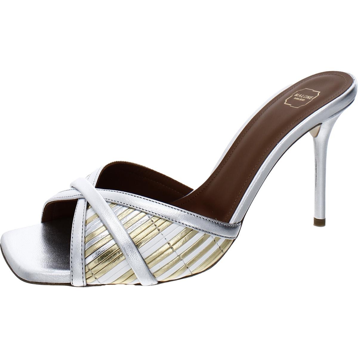 Женские босоножки Malone из белой кожи Perla Mule, размер 41, средний (B,M), BHFO 7809