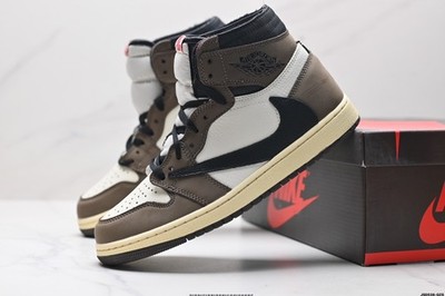 New Nk AJ 1 Retro High OG Travis Scott Sail Mocha CD4487-100 N2