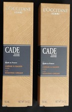 NEW Lot Of 2 - L'Occitane CADE Rich Shaving Cream 150 ML/ 5.4 Oz.