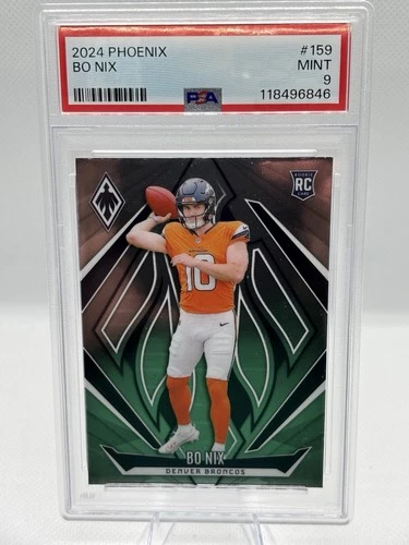 2024 Panini Phoenix - Rookies Bo Nix #159 (RC) PSA 9 Mint