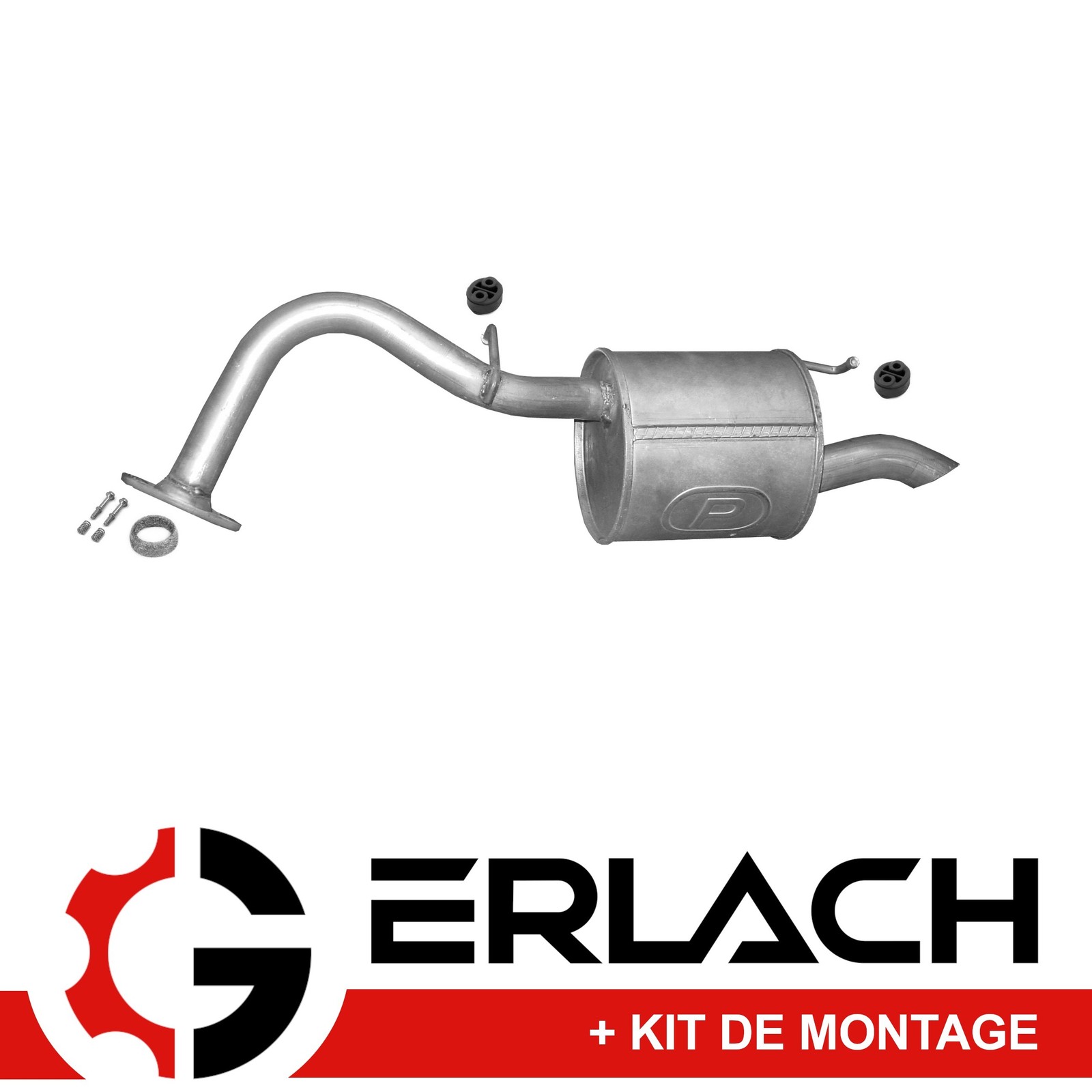 Silencieux arrière Toyota Yaris 1.0 VVT-i pour réparer le bruit d'échappement sur châssis 4105