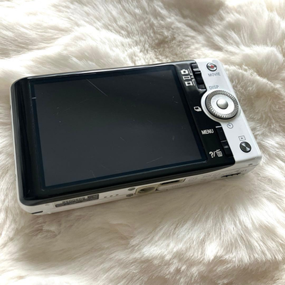 SONY Cyber-shot DSC-WX100 White Digital Camera Tested Working