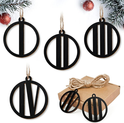 Adventskranz Zahlen 1-4, Holz Adventskranz Zahlen für Kerzen & Kerzenhalter, Sch