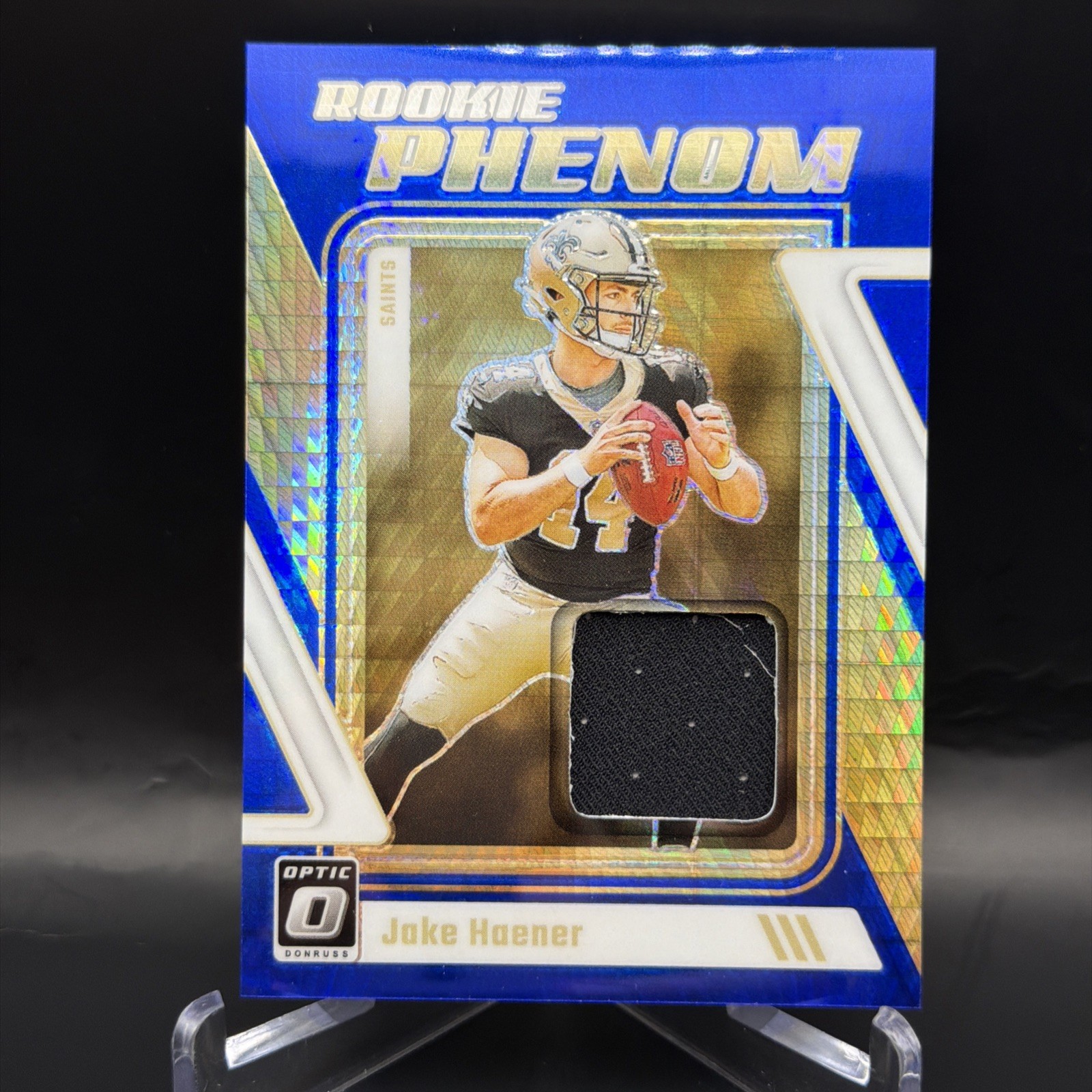 2023 Donruss Optic #RP-JHA Jake Haener Rookie Phenom Blue Hyper