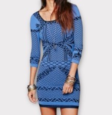 Intimately Free People Women’s Dress XS/S Bodycon Mini Aztec Feminine Sexy
