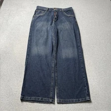 Vintage Tommy Hilfiger Jeans Mens 34x30 Blue Denim Faded Baggy Skater Grunge Y2K