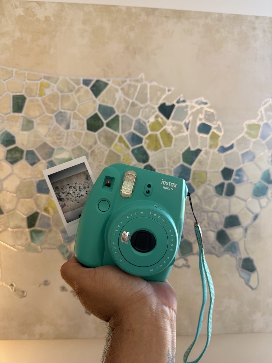 Fujifilm Instax Mini 9 Teal Instant Film Camera Surf Blue Green