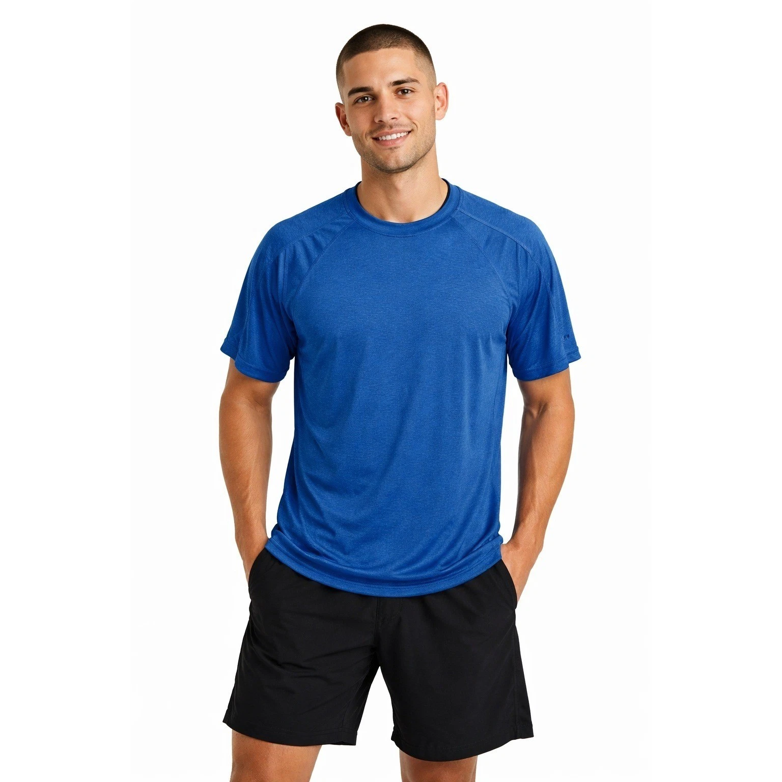 Paradox Mens L Blue Drirelease FreshGuard Performance Short Sleeve T-Shirt