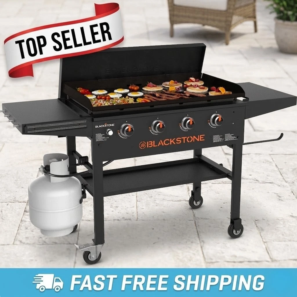Original Blackstone 4-burner Griddle 36" With Hard Cover Outdoor Fast Shipping