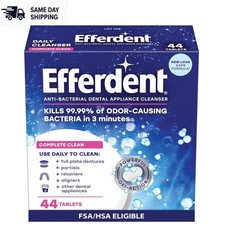 Fast-Acting Denture Cleaning Tablets - Kills Odors & Removes Stains in 3 Minutes