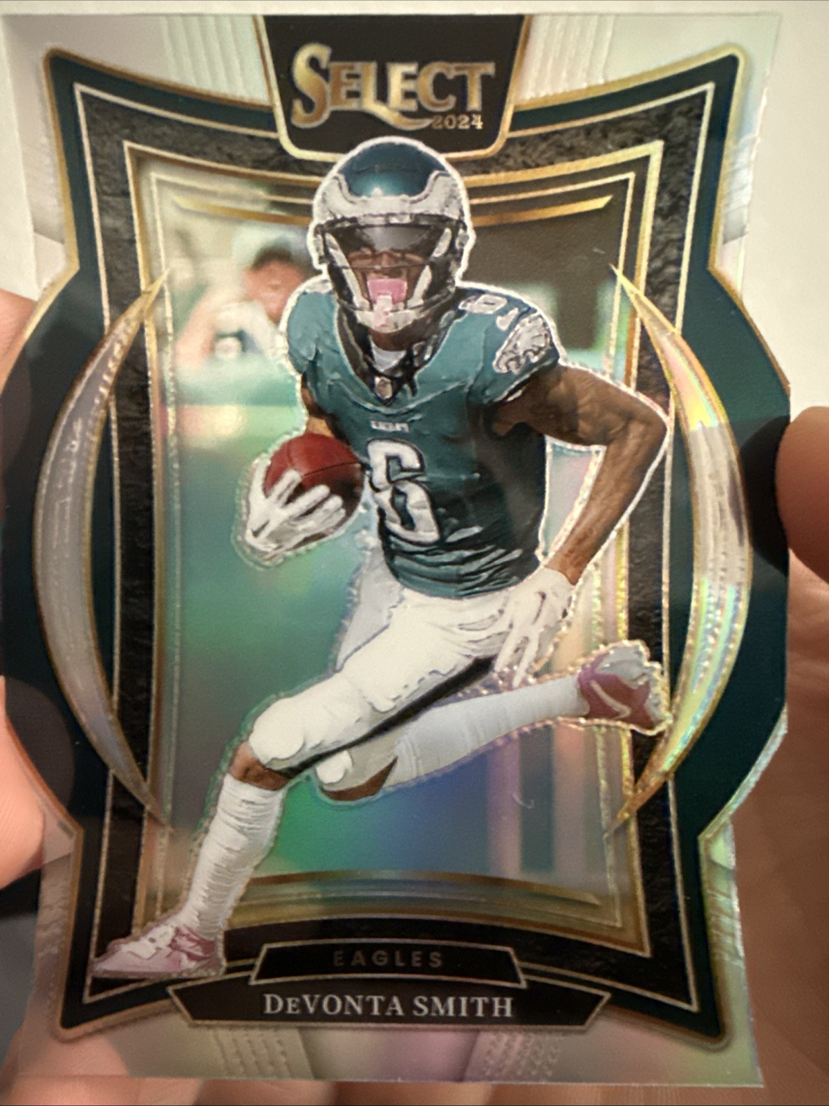 2024 Panini Select - Concourse Devonta Smith #51 Silver Prizm Die-Cut