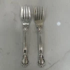 2 Chantilly By Gorham Sterling Silver Salad Forks 6 1/2" 72 Grams Total Weight