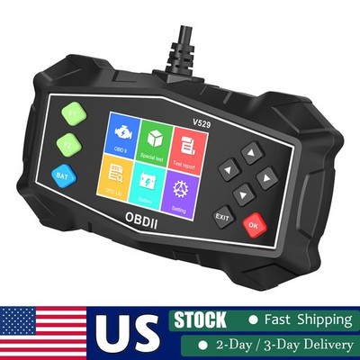 V529 OBD2 Scanner Car Diagnostic Scan Tool ABS Code Reader Battery VOLT Mode 6