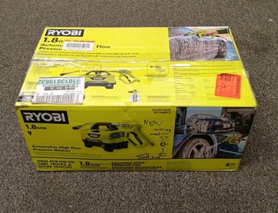 #ad RYOBI RY14AM12 1.8 GPM 1200 PSI Automotive High Flow Pressure Washer NEW *READ $139.99
