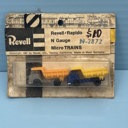 Microtrenes Revell N Gage 1967 enviados de 2 camiones de volteo N-2872 Alemania Occidental G346 | Zustand: New