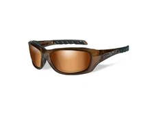 Wiley X Sunglasses Gravity Bronze Flash Lens/Brown Crystal Frame CCGRA06