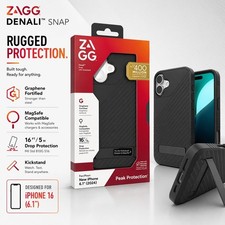 Genuine/Official ZAGG (iPhone 16) Case Denali MagSafe Kickstand Shockproof Cover