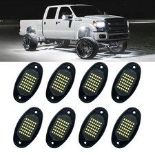 Rock Light Pods 6000K White 36 LEDs SMD Chips Bright Underbody Lamp for Trucks