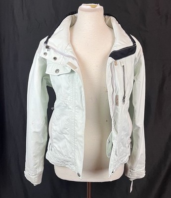Columbia Titanium Jacket Womens M White Ski Snowboard Faux Fur Lined Omni-Tech