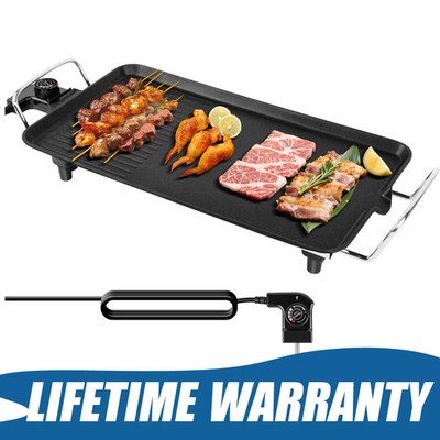 Elektro Teppanyaki Grill, Elektrogrill Tischgrill mit 5 Gangverstellung 1500W
